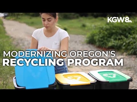 Law change in Oregon aims to make it easier to recycle statewide