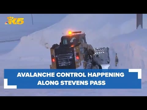 Avalanche control along Stevens Pass