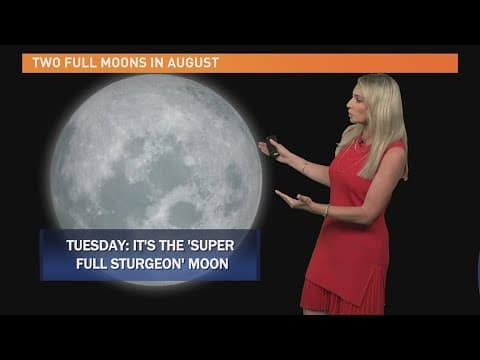 First of 2 supermoons visible Tuesday night