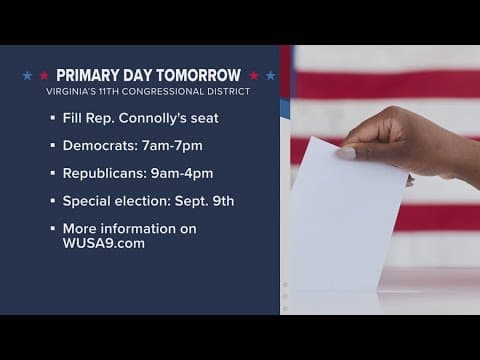 Virginia voters one step closer to filling late Congressman Gerry Connelly's seat