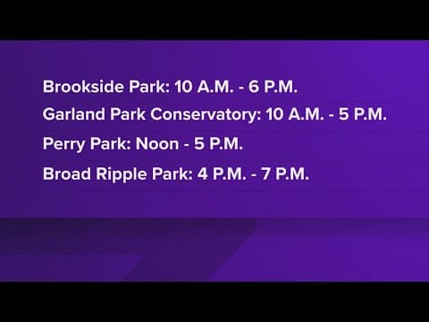 Indy Parks opens 4 warming centers on Sunday