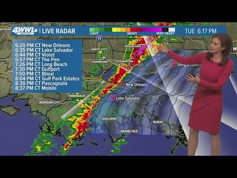 New Orleans Weather: Strong storms arrive on Mardi Gras evening