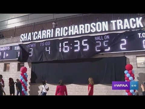 Dallas ISD track named after Sha'Carri Richardson