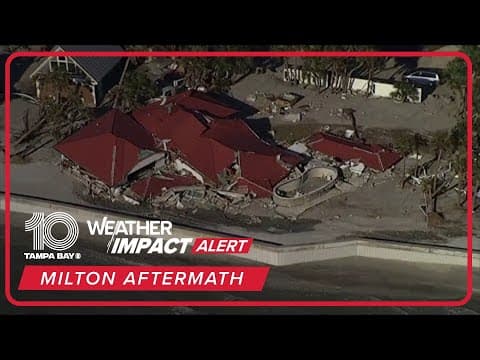 Hurricane Milton aftermath: Aerial footage shows destruction along Florida Gulf coast