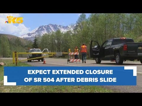 Extended closure of SR 504 possible after landslide near Mount St. Helens