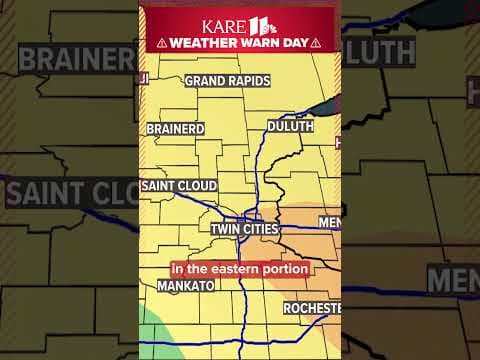 Hail, strong winds and isolated tornadoes could pop up tonight in Minnesota. Here's Bel with more.