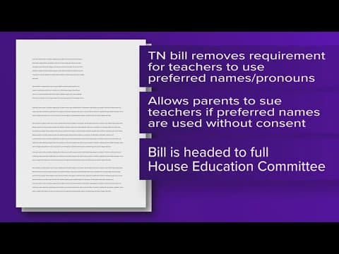 TN bill that protects students from discipline for misgendering advances