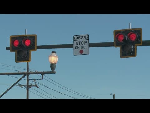 City installs new beacon to alert drivers on North Carrollton