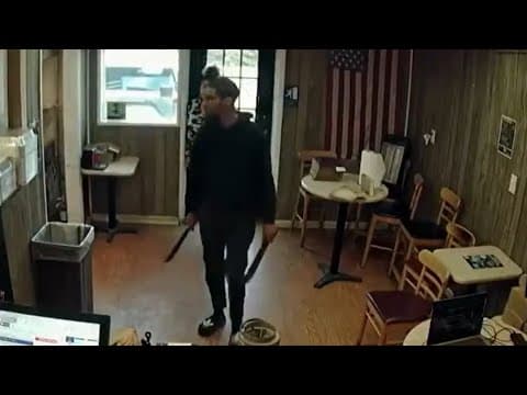 Police searching for suspect accused of attacking restaurant employee with machetes