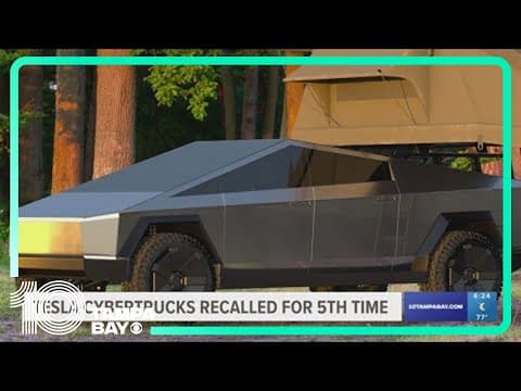 Tesla cybertrucks recalled for a fifth time