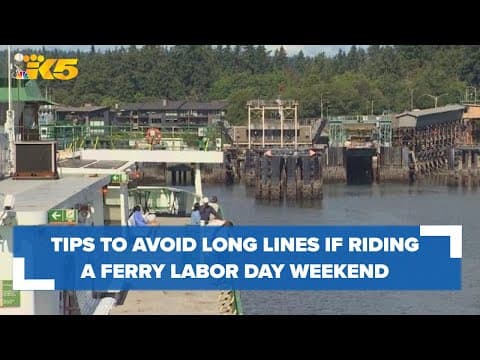 400,000 passengers expected on Washington ferries over Labor Day weekend