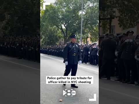 Police gather to pay tribute for officer killed in NYC shooting