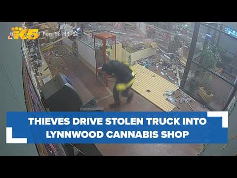 Thieves drive truck into Lynnwood pot shop