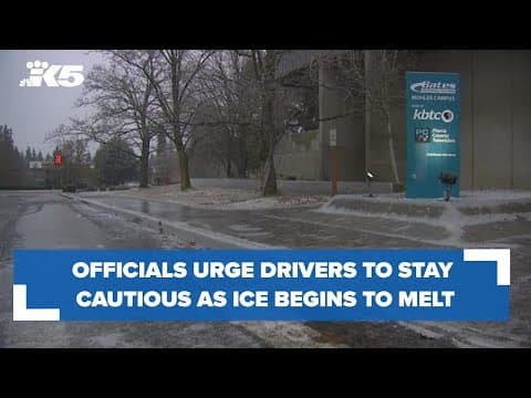Pierce County officials urge people to continue to stay home until ice melts