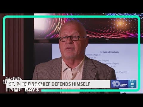 St. Pete fire chief on administrative leave over allegations won't step down, defends tenure