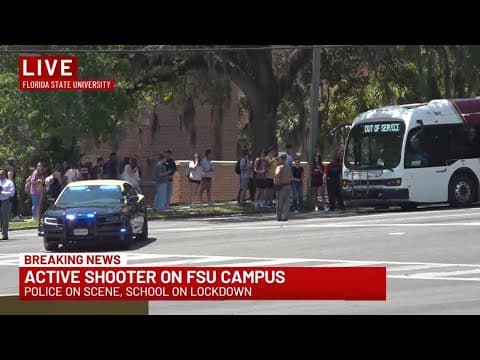 Florida State shooting: Raw video of students loaded onto buses