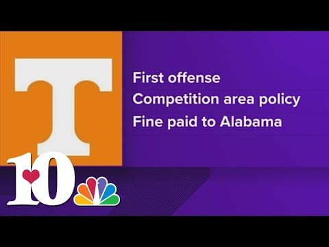 SEC fines Tennessee $100,000 after fans storm field in win against Alabama