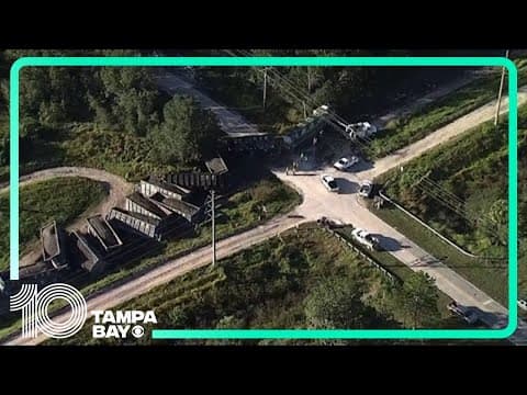 Train derails near Mosaic phosphate mine in Fort Meade