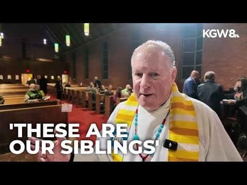 Hundreds attend Sanctuary Sunday Service at Augustana Lutheran Church in Portland