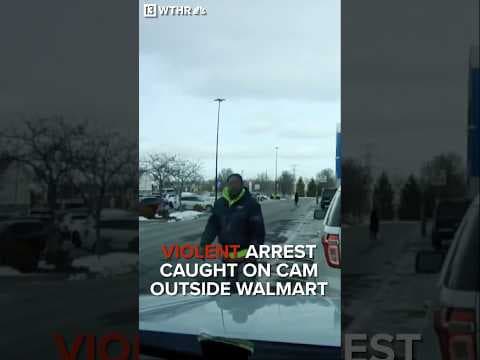 Violent arrest caught on camera outside Walmart
