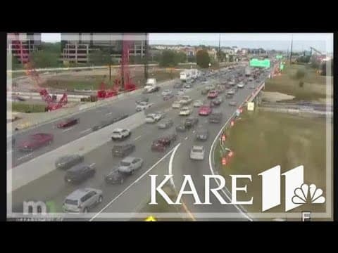 WATCH: FedEx truck loses two trailers on I-494 during rush hour