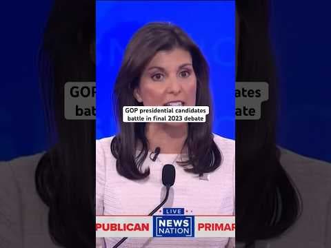 Republican presidential candidates face off in final 2023 debate #politics #news #republican #trump