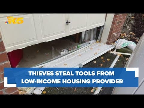 Thieves take $12,000 worth of building materials, tools from Renton housing provider