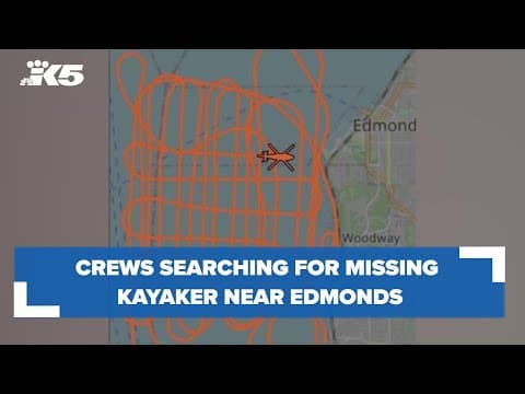 Crews searching for missing kayaker near Edmonds