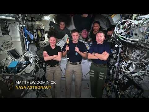 International Space Station crew celebrate Paris Olympics with their own Games in zero gravity
