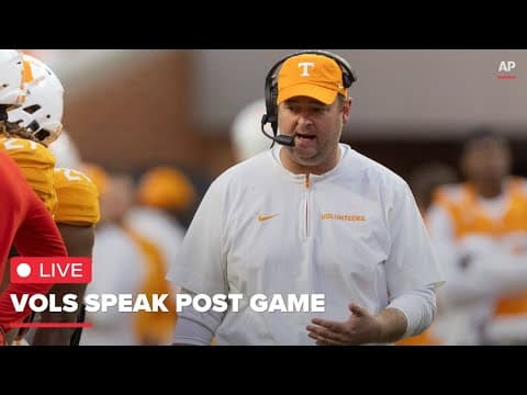 Watch Live: Vols speak after beating Arkansas