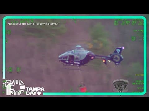 Massachusetts troopers work to contain wildfire