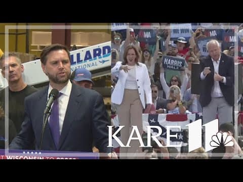 VP Kamala Harris, Gov. Tim Walz and Sen. J.D. Vance all stop in Wisconsin