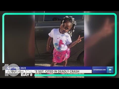 Auburndale sergeant cited for speeding in crash that killed 5-year-old girl
