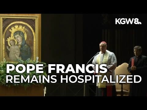 Pope Francis makes first public comments since being hospitalized