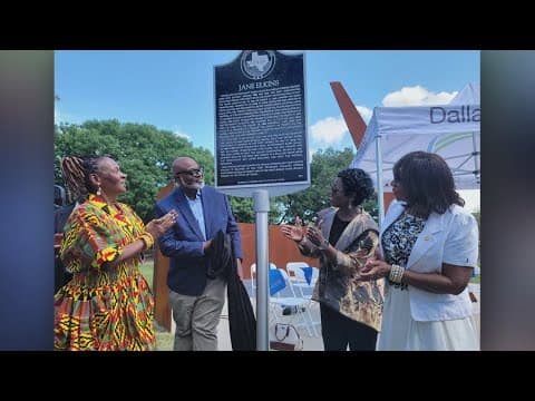 Dallas city leaders unveil markers memorializing victims of racial violence