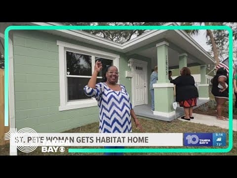 St. Petersburg woman gets keys to her new home thanks to Habitat for Humanity