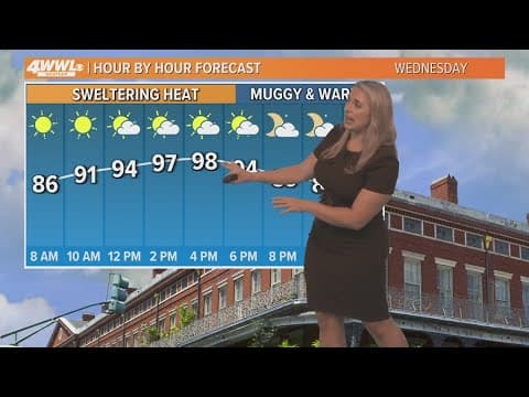 New Orleans Weather: Sweltering heat and humidity the rest of the week