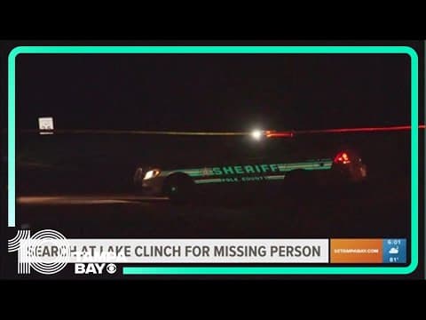 Search for missing person ongoing after jetski overturns in Polk County lake