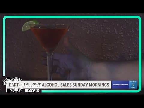 Bartow city leaders vote to allow drinking alcohol earlier on Sunday mornings