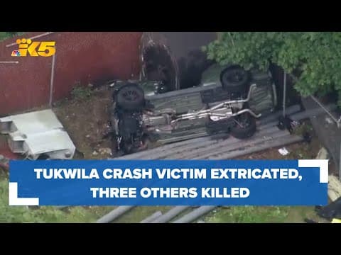 Tukwila crash victim has to be extricated from vehicle; 3 others killed