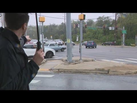 A look at the traffic near Northwest Stadium ahead of Commanders game