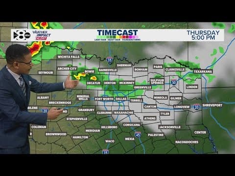DFW Weather Alert Day: Storms possible Thursday - full forecast