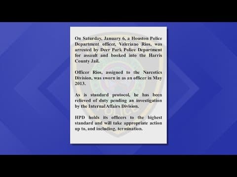 HPD officer arrested after being accused of domestic violence