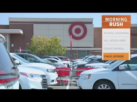 A child drove herself to Target and went shopping