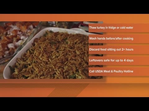 Thanksgiving food safety tips from the USDA