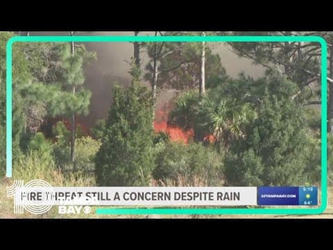 Florida Forest Service warns of ongoing fire potential despite drought-busting rains