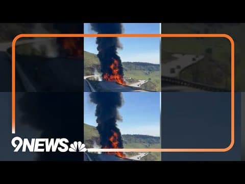 Tanker fire closes Colorado interstate for hours; 1 person killed