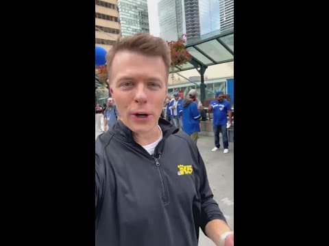 Pregame at the ALCS in Canada