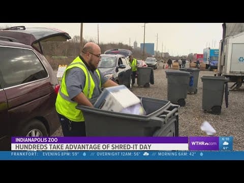 Hundreds of Hoosiers take advantage of 'Shred It Day' at Indianapolis Zoo