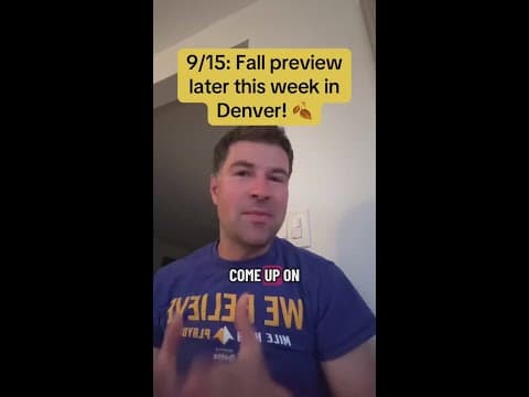 Fall preview later this week in Denver! 🍂